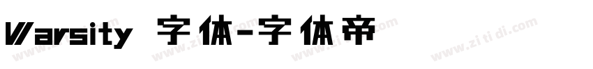 Varsity 字体字体转换